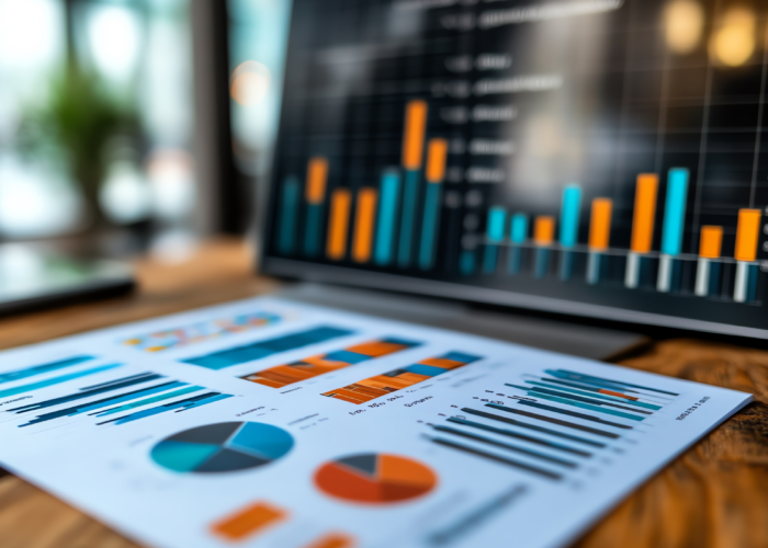 Un écran d'ordinateur avec des graphiques